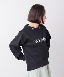 パウンドストレッチロゴプリントプルオーバー