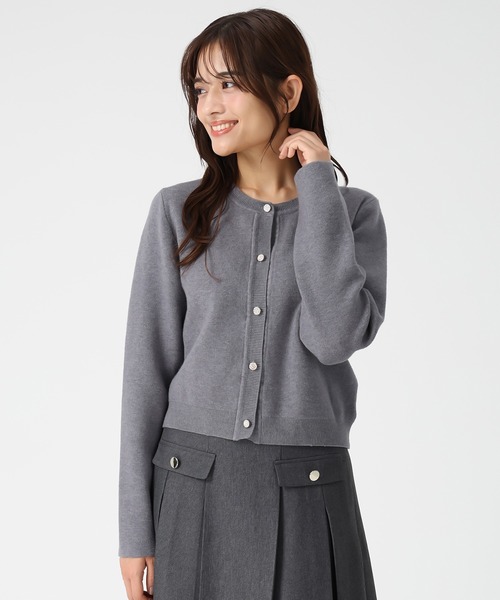 MISCH MASCH（ミッシュマッシュ）の「一部店舗限定 2025秋冬新作 3way衿×タイ付きビジュ釦カーディガン（カーディガン/ボレロ・レディース・グレー/ブラック/ベージュ・ﾌﾘ-）」の20枚目の写真