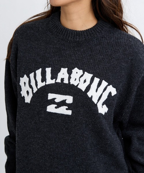 BILLABONG（ビラボン）の「BILLABONG レディース ARCH LOGO JQ CREW SW セーター 【2025年秋冬モデル】 @autumn/ビラボンフリントロゴ刺繍プルオーバークルーネックニットセーター（ニット/セーター・レディース・ブラック/アイボリー/ホワイト系その他・MEDIUM）」の12枚目の写真