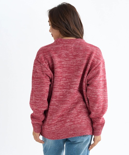 BILLABONG（ビラボン）の「BILLABONG レディース ARCH LOGO JQ CREW SW セーター 【2025年秋冬モデル】 @autumn/ビラボンフリントロゴ刺繍プルオーバークルーネックニットセーター（ニット/セーター・レディース・ブラック/アイボリー/ホワイト系その他・MEDIUM）」の6枚目の写真