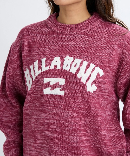 BILLABONG（ビラボン）の「BILLABONG レディース ARCH LOGO JQ CREW SW セーター 【2025年秋冬モデル】 @autumn/ビラボンフリントロゴ刺繍プルオーバークルーネックニットセーター（ニット/セーター・レディース・ブラック/アイボリー/ホワイト系その他・MEDIUM）」の7枚目の写真