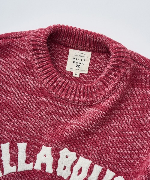 BILLABONG（ビラボン）の「BILLABONG レディース ARCH LOGO JQ CREW SW セーター 【2025年秋冬モデル】 @autumn/ビラボンフリントロゴ刺繍プルオーバークルーネックニットセーター（ニット/セーター・レディース・ブラック/アイボリー/ホワイト系その他・MEDIUM）」の9枚目の写真