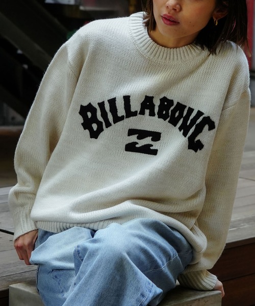 BILLABONG（ビラボン）の「BILLABONG レディース ARCH LOGO JQ CREW SW セーター 【2025年秋冬モデル】 @autumn/ビラボンフリントロゴ刺繍プルオーバークルーネックニットセーター（ニット/セーター・レディース・ブラック/アイボリー/ホワイト系その他・MEDIUM）」の19枚目の写真