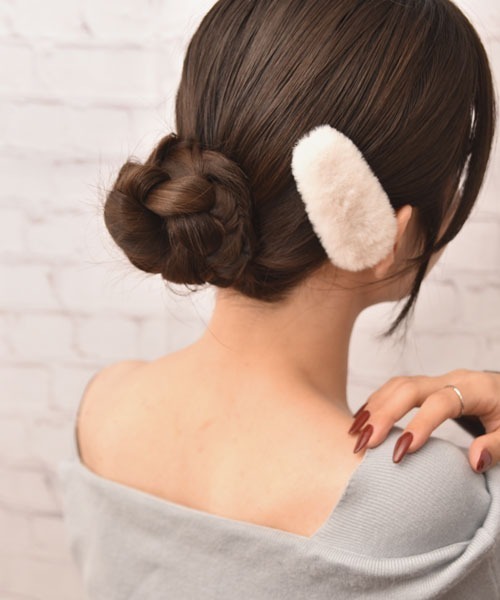 ＊フリルパッチンピン＊冬素材＊　ハンドメイド フリルパッチンピン＊冬素材＊ ハンドメイド フリルパッチンピン＊冬