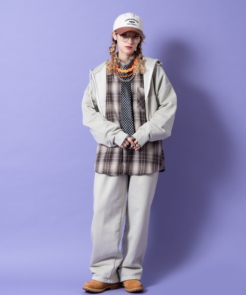 a.p.o.v.(エーピーオービー)の「a.p.o.v. 2タックピグメントワイドスウェットパンツ(スウェットパンツ・メンズ・ブラウン/ベージュ/ブラック・ONESIZE)」の5枚目の写真