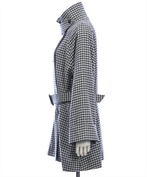 clear（クリア）の「スタンドカラーダブルミドルチェックコート［大人 カジュアル 着回し力抜群］≪AW新作≫（その他アウター・レディース・ブラウン系その他/ブラック系その他・F）」の19枚目の写真