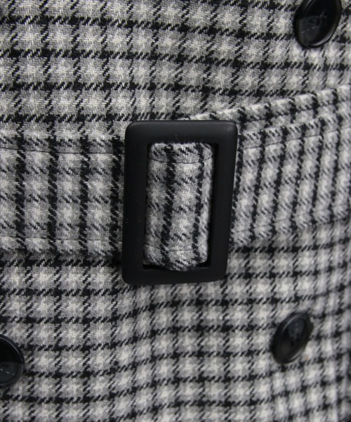 clear（クリア）の「スタンドカラーダブルミドルチェックコート［大人 カジュアル 着回し力抜群］≪AW新作≫（その他アウター・レディース・ブラウン系その他/ブラック系その他・F）」の14枚目の写真