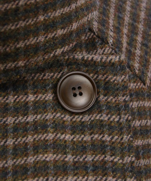 clear（クリア）の「スタンドカラーダブルミドルチェックコート［大人 カジュアル 着回し力抜群］≪AW新作≫（その他アウター・レディース・ブラウン系その他/ブラック系その他・F）」の7枚目の写真