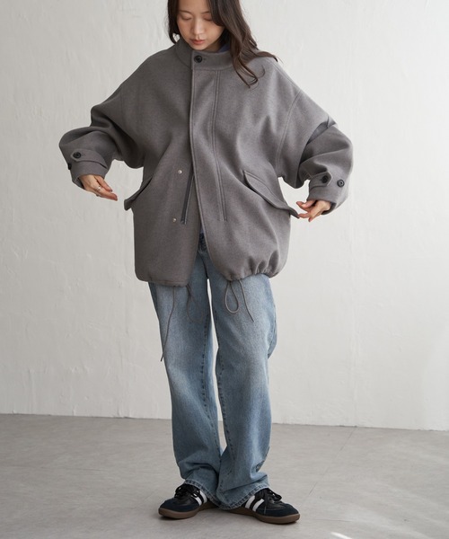 セール】メルトンショートモッズコート（モッズコート