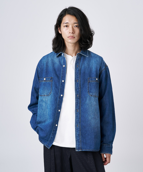 セール】ソフトデニム オーバーシャツ（シャツ/ブラウス）｜B.C STOCK