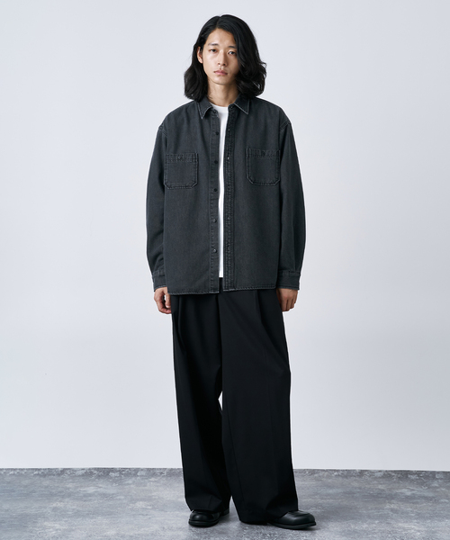 ソフトデニム オーバーシャツ（シャツ/ブラウス）｜B.C STOCK