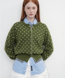 GENERAL IDEA | semi loose fit dot cardigan セミルーズドットカーディガン(カーディガン/ボレロ)