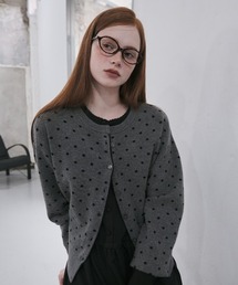 GENERAL IDEA | 【GENERAL IDEA】セミルーズドットカーディガン / SEMI LOOSE FIT DOT CARDIGAN(カーディガン/ボレロ)