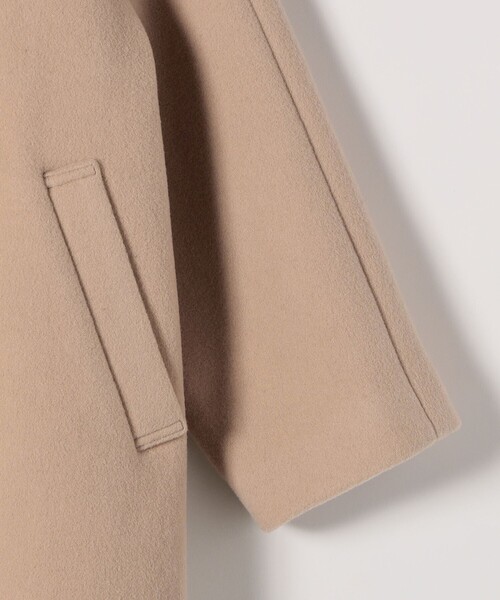 WEB限定】SHIPS any: PURE WOOL スタンド & テーラード ハーフ コート