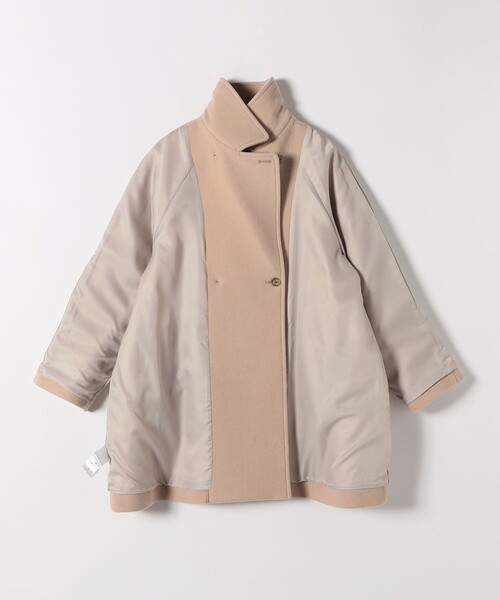 WEB限定】SHIPS any: PURE WOOL スタンド & テーラード ハーフ コート