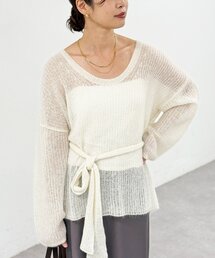 RIVE DROITE | 【抜け感◎】ストール付アルパカルーズニット(ニット/セーター)
