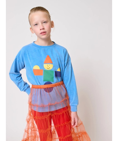 BOBO CHOSES(ボボショーズ)の「Wooden Toy T-shirt(Tシャツ/カットソー・キッズ・ライトブルー・12-13y/10-11y/8-9y/4-5YEAR/6-7YEAR/2-3YEAR)」の1枚目の写真