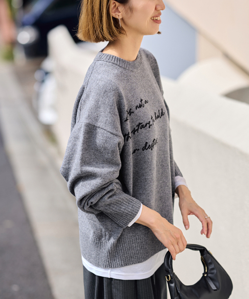 新品FRAMeWORKフレームワークconstellationニットグレー フレーム