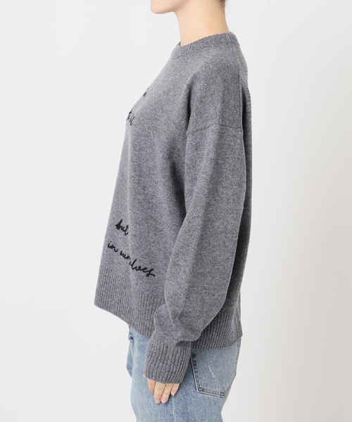 FRAMeWORK（フレームワーク）の「constellation ニット（ニット/セーター・レディース・ベージュ/チャコールグレー・FREE）」の14枚目の写真