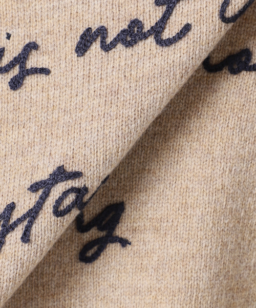 FRAMeWORK（フレームワーク）の「constellation ニット（ニット/セーター・レディース・ベージュ/チャコールグレー・FREE）」の12枚目の写真