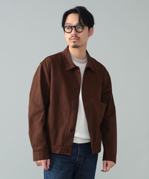 A VONTADE（アボンタージ）の「*A VONTADE / コットンヘンプ ショートブルゾン（ブルゾン・メンズ・ダークブラウン/ネイビー・L/M/S）」の7枚目の写真