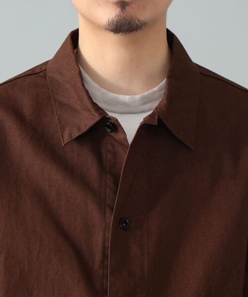 A VONTADE（アボンタージ）の「*A VONTADE / コットンヘンプ ショートブルゾン（ブルゾン・メンズ・ダークブラウン/ネイビー・L/M/S）」の12枚目の写真