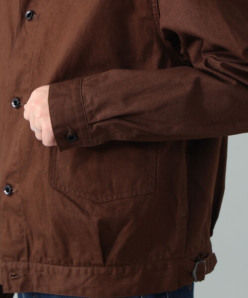 A VONTADE（アボンタージ）の「*A VONTADE / コットンヘンプ ショートブルゾン（ブルゾン・メンズ・ダークブラウン/ネイビー・L/M/S）」の13枚目の写真