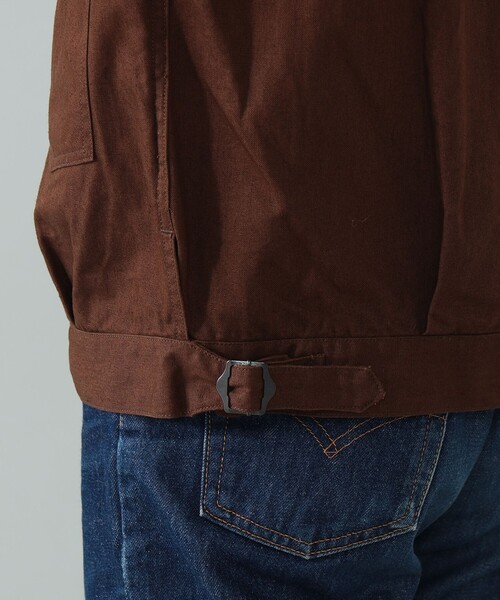 A VONTADE（アボンタージ）の「*A VONTADE / コットンヘンプ ショートブルゾン（ブルゾン・メンズ・ダークブラウン/ネイビー・L/M/S）」の14枚目の写真
