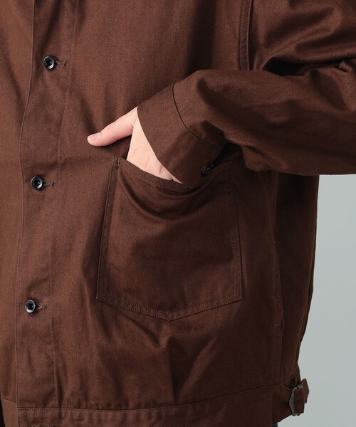 A VONTADE（アボンタージ）の「*A VONTADE / コットンヘンプ ショートブルゾン（ブルゾン・メンズ・ダークブラウン/ネイビー・L/M/S）」の15枚目の写真