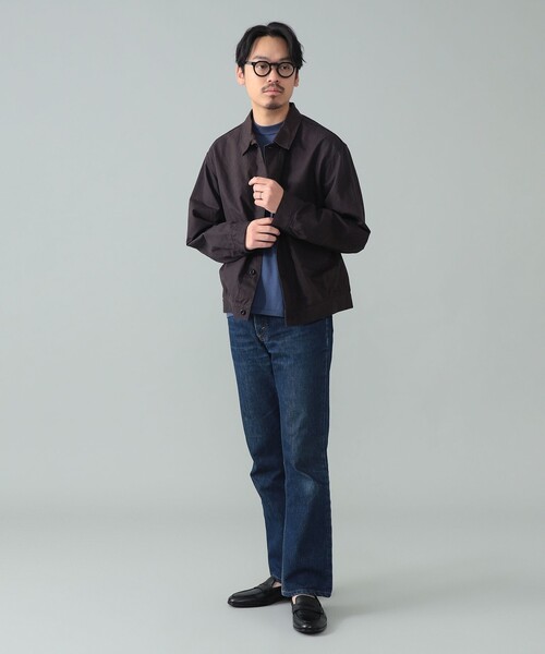 A VONTADE（アボンタージ）の「*A VONTADE / コットンヘンプ ショートブルゾン（ブルゾン・メンズ・ダークブラウン/ネイビー・L/M/S）」の18枚目の写真