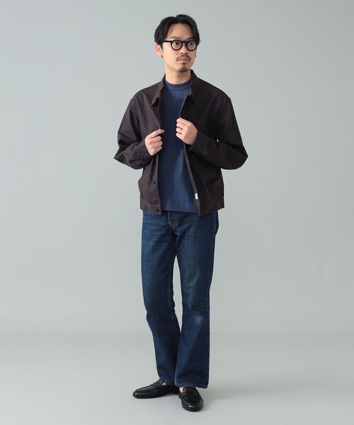 A VONTADE（アボンタージ）の「*A VONTADE / コットンヘンプ ショートブルゾン（ブルゾン・メンズ・ダークブラウン/ネイビー・L/M/S）」の19枚目の写真