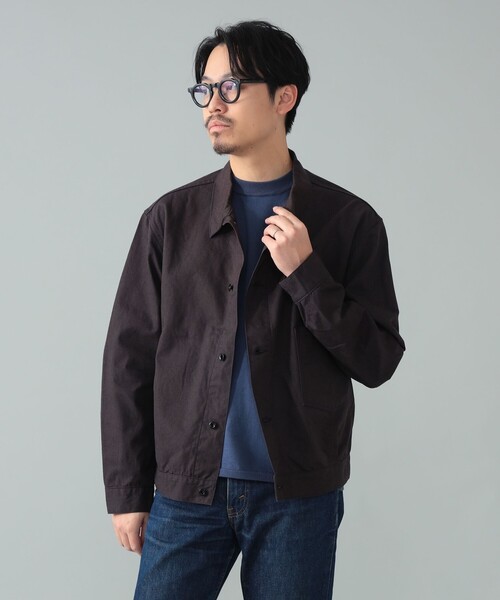 A VONTADE（アボンタージ）の「*A VONTADE / コットンヘンプ ショートブルゾン（ブルゾン・メンズ・ダークブラウン/ネイビー・L/M/S）」の20枚目の写真