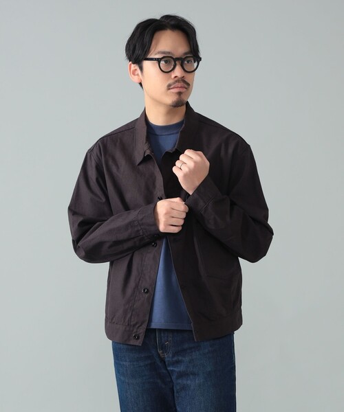 A VONTADE（アボンタージ）の「*A VONTADE / コットンヘンプ ショートブルゾン（ブルゾン・メンズ・ダークブラウン/ネイビー・L/M/S）」の21枚目の写真