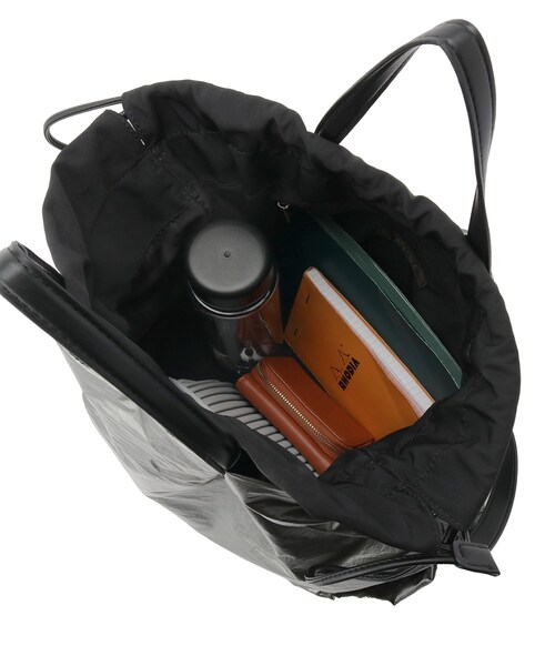 Reflect(リフレクト)の「【しっかり収納/小旅行に◎/インナーバッグ入り/ショルダー付き】2WAYナイロンバッグ(トートバッグ・レディース・チャコールグレー/ブラック・00)」の13枚目の写真