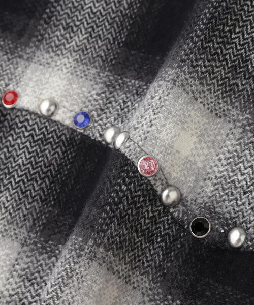 WHITELAND（ホワイトランド）の「WHITELAND/ホワイトランド/STUDS WESTERN SHIRT（シャツ/ブラウス・メンズ・ブラック/レッド・F）」の12枚目の写真