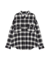 ホワイトランドブラックバーン　チェックオーバーシャツ　人気モデル　フリー　美品 WHITELAND（ホワイトランド）の「WhiteLandBlackBurn⁄ホワイトランド