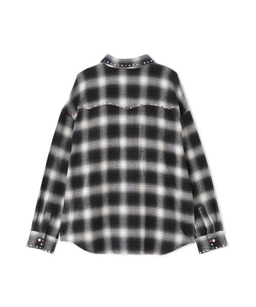 WHITELAND（ホワイトランド）の「WHITELAND/ホワイトランド/STUDS WESTERN SHIRT（シャツ/ブラウス・メンズ・ブラック/レッド・F）」の3枚目の写真