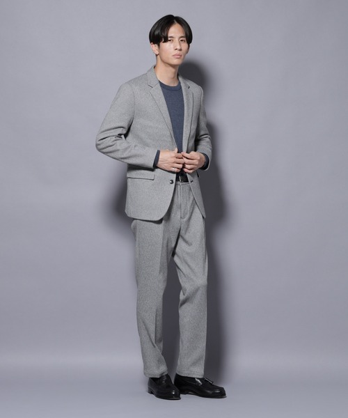 NANO universe(ナノユニバース)の「ウォームジャケット(テーラードジャケット・メンズ・グレー/ベージュ・L/M/S/XL)」の6枚目の写真