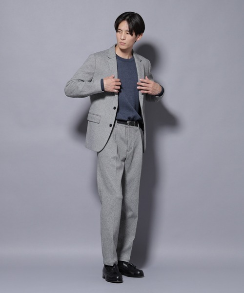 NANO universe(ナノユニバース)の「ウォームジャケット(テーラードジャケット・メンズ・グレー/ベージュ・L/M/S/XL)」の7枚目の写真