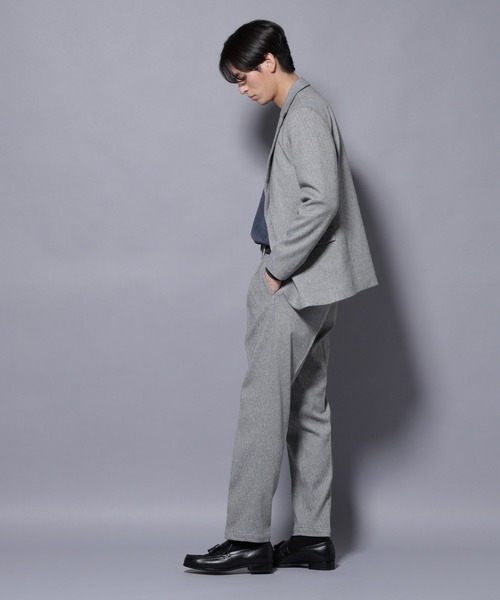 NANO universe(ナノユニバース)の「ウォームジャケット(テーラードジャケット・メンズ・グレー/ベージュ・L/M/S/XL)」の8枚目の写真