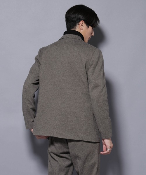 NANO universe(ナノユニバース)の「ウォームジャケット(テーラードジャケット・メンズ・グレー/ベージュ・L/M/S/XL)」の12枚目の写真