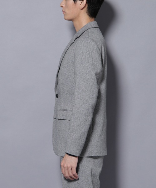 NANO universe(ナノユニバース)の「ウォームジャケット(テーラードジャケット・メンズ・グレー/ベージュ・L/M/S/XL)」の17枚目の写真