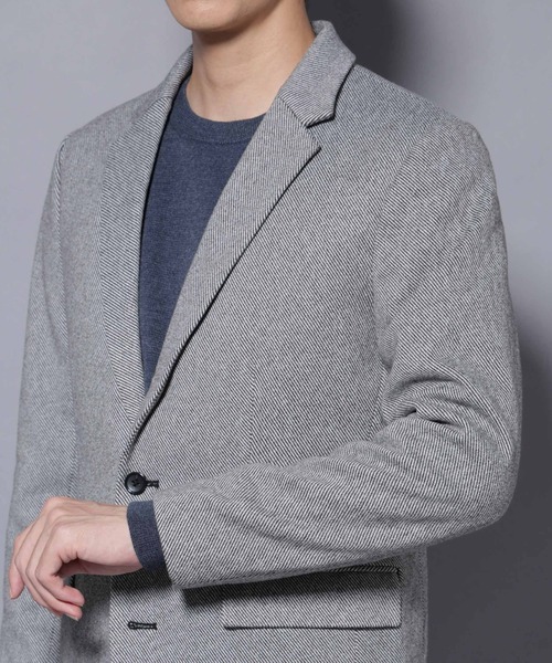 NANO universe(ナノユニバース)の「ウォームジャケット(テーラードジャケット・メンズ・グレー/ベージュ・L/M/S/XL)」の20枚目の写真