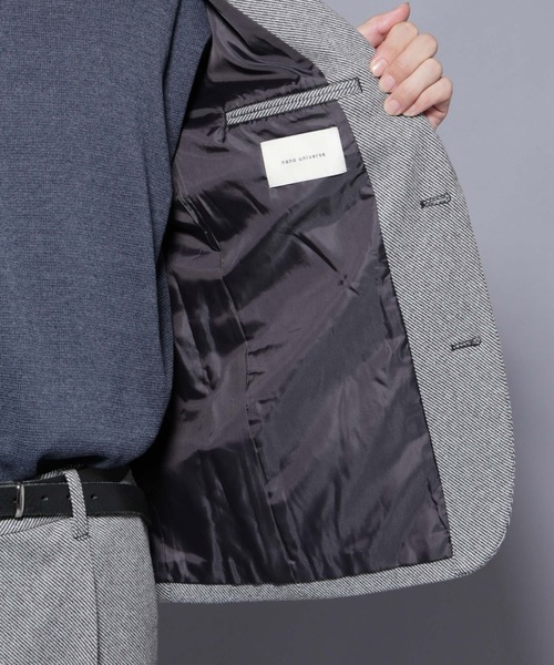 NANO universe(ナノユニバース)の「ウォームジャケット(テーラードジャケット・メンズ・グレー/ベージュ・L/M/S/XL)」の22枚目の写真