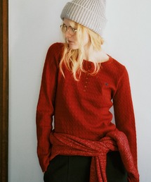 POLO BCS | 【POLO BCS】VIS別注ヘンリーネックミニケーブルニットトップス(ニット/セーター)