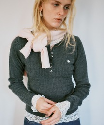 POLO BCS | 【POLO BCS】VIS別注ヘンリーネックミニケーブルニットトップス(ニット/セーター)