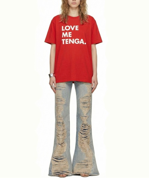 TENGA(テンガ)の「LOVE ME TENGA T-SHIRTS(Tシャツ/カットソー・メンズ・ブラック/ホワイト/レッド・LARGE/X-LARGE/MEDIUM)」の1枚目の写真
