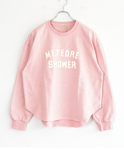 SOLAMONAT（ソラモナ）の「ペンネ天竺メンズライクプリントプルオーバー（Tシャツ/カットソー・レディース・ブラック/ライトピンク/杢グレー・FREE）」の3枚目の写真