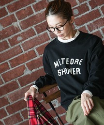 SOLAMONAT（ソラモナ）の「ペンネ天竺メンズライクプリントプルオーバー（Tシャツ/カットソー）」