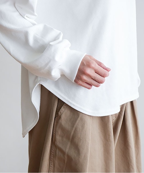 SOLAMONAT（ソラモナ）の「ペンネ天竺メンズライクプリントプルオーバー（Tシャツ/カットソー・レディース・ブラック/ライトピンク/杢グレー・FREE）」の15枚目の写真